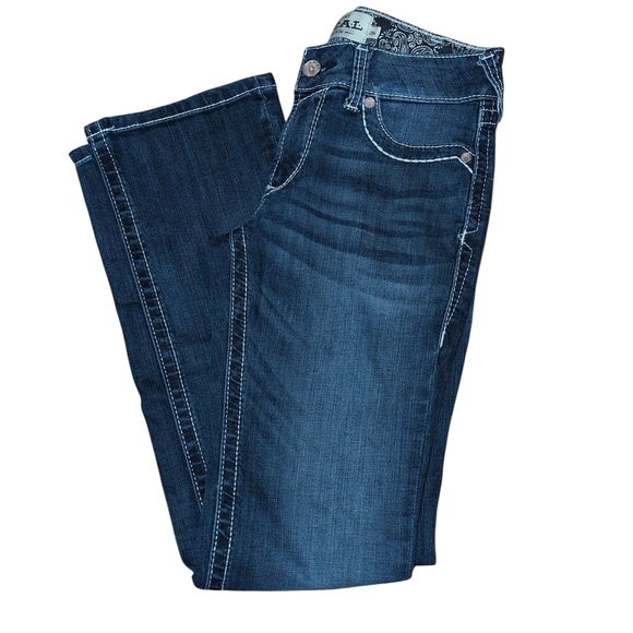 Ariat Women's Mid Rise Boot Cut Real Riding Jeans - Picture 2 of 5